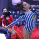 Illustration for article titled Spanish Rhythmic Gymnasts Competed In Bedazzled Concentration Camp-Style Leotards